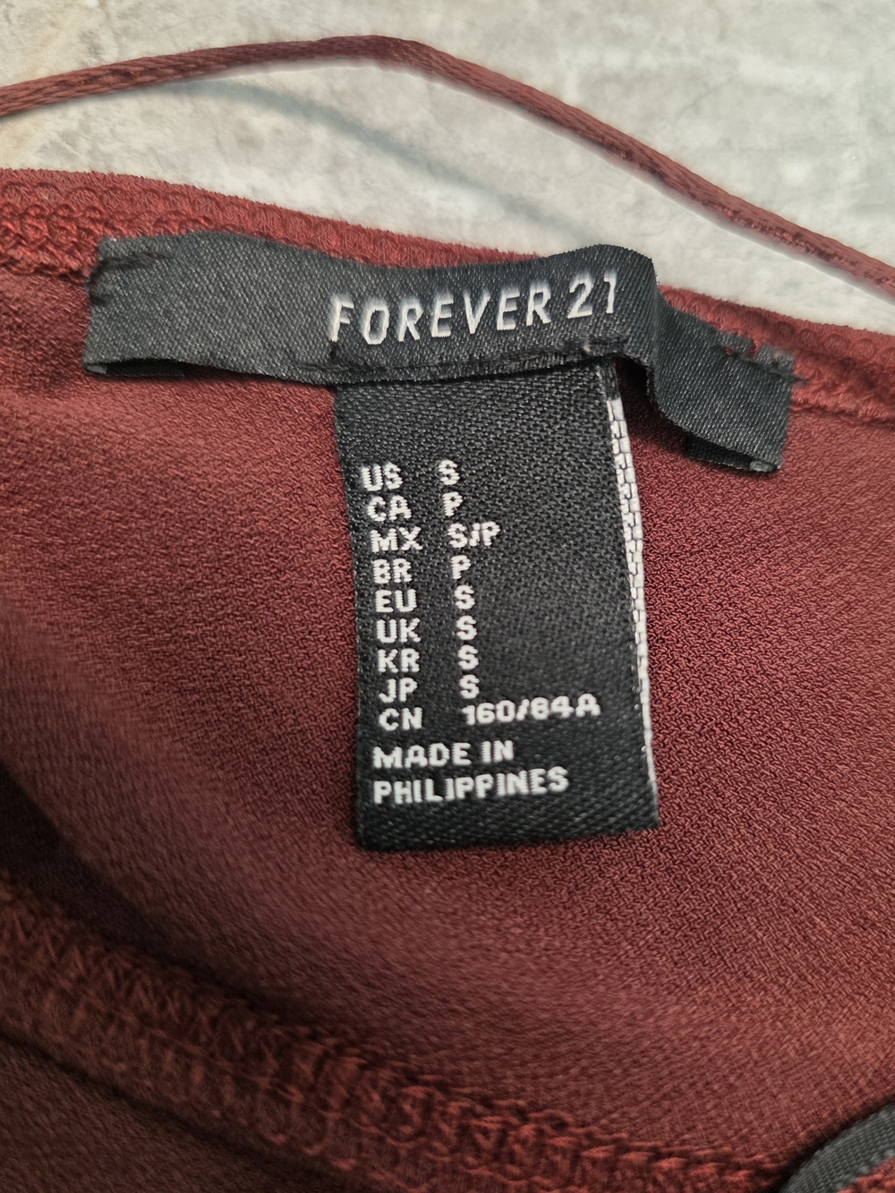 Forever 21 Burgundy Double-Strap Midi Slip Dress - Picture 6 of 6
